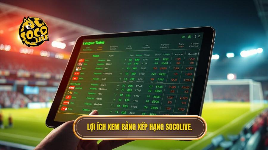 Tại sao nên theo dõi Socolive bảng xếp hạng bóng đá?