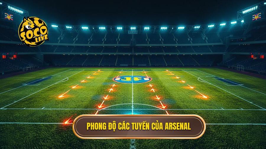 2. Phong độ các tuyến của Arsenal