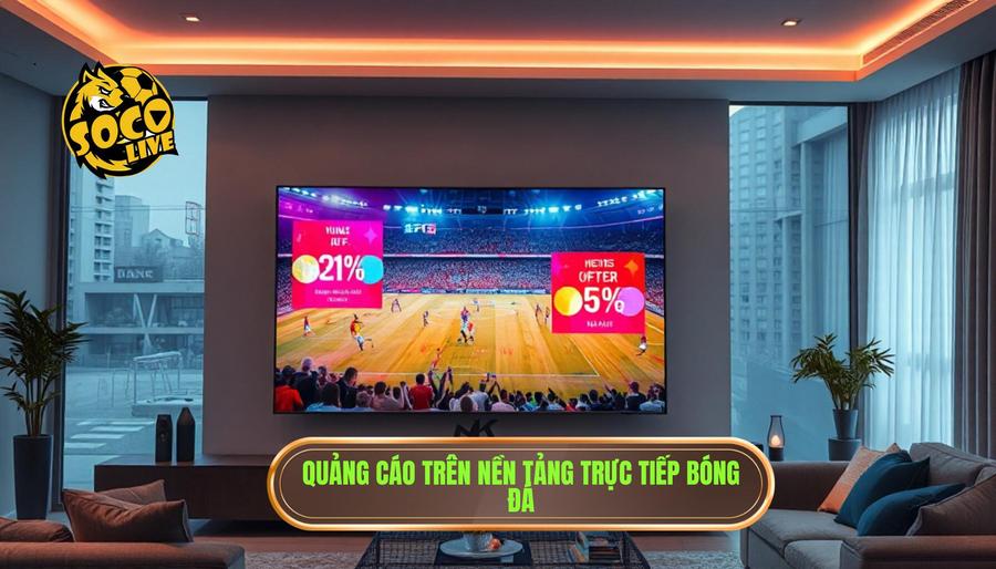 Thực trạng quảng cáo trên các nền tảng trực tiếp bóng đá hiện nay