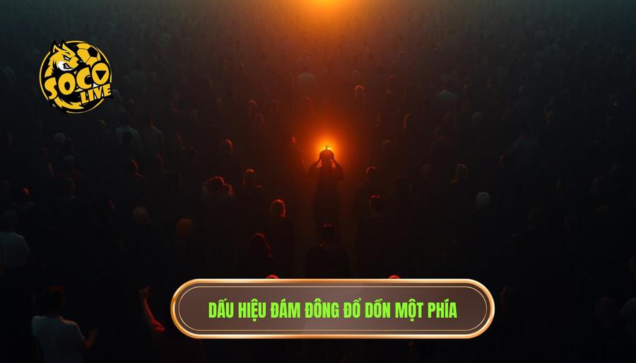 Dấu hiệu nhận biết đám đông đang đổ dồn về một phía